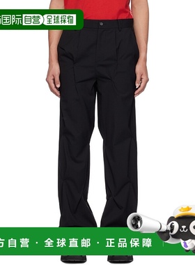 1h可退 潮奢 KUSIKOHC 男士 黑色 Tailored Rivet 长裤 KUF4MT04B