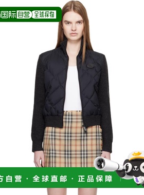 1h可退 潮奢 Burberry 巴宝莉 女士 黑色 Check-Stitch Nylon & W