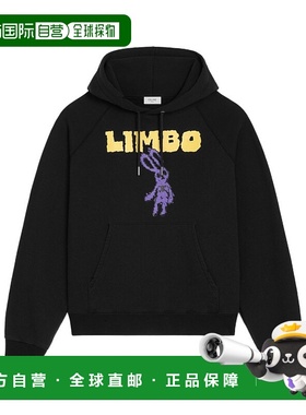 CELINE 男士卫衣 RY0GP510Z38ML AW2025 黑色 宽松连帽卫衣长袖