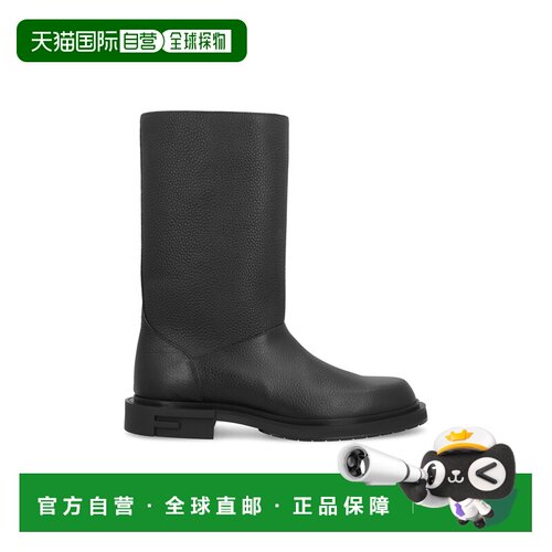 奢淘 FENDI BLACK LEATHER FRAME BOOTS 男 7U1678TDKF0QA1
