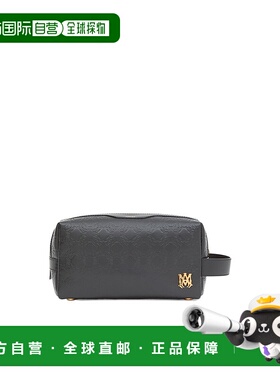 1h可退 AMIRI 男士化妆包 AMHABA1012001 SS2026 灰色 MA QUAD 皮