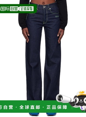 1h可退 潮奢 off-white 女士 海军蓝 Susy 牛仔裤 OWYA069S25DEN0