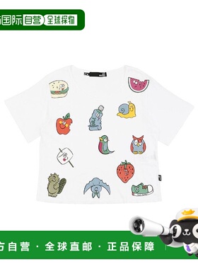 1h可退 MOSCHINO 女士衬衫 W4F6909M3731A00 SS2023 白色 印花T恤