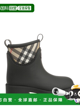 BURBERRY 女士靴子 8111712A1189 AW2025 黑色 MARSH STAMP LOW B