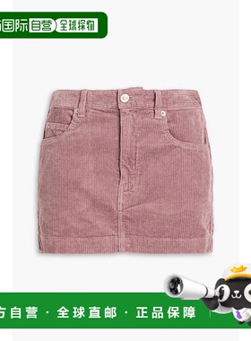 1h可退 潮奢 ISABEL MARANT 女士 Rania 棉麻混纺灯芯绒迷你半身