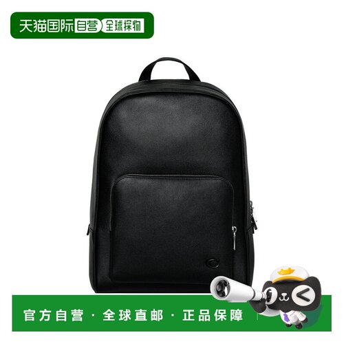 COACH 专柜款男士皮革双肩包CCB91BLK