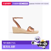 Burch 潮奢 1h可退 女士 Tory 伯奇 精饰皮质坡跟凉鞋 托里 Ines