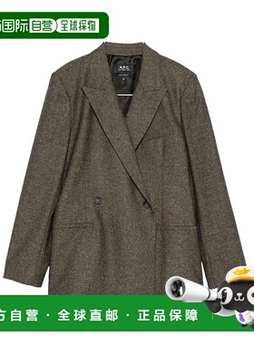 A.P.C. 女士西服 WOASDF03232CAA AW2025 绿色 VESTE SERENA外套