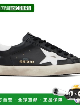 1h可退 潮奢 GOLDEN GOOSE 男士 黑色 Super-Star 运动鞋 GMF0010