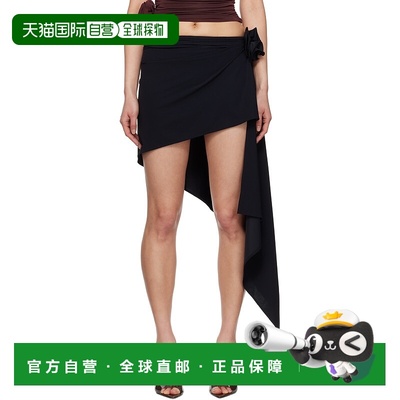 1h可退 潮奢 magda butrym 女士 黑色 Asymmetrical Draped Swim