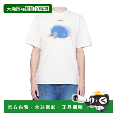 Ader Error 男士T恤 BO01SSTS0106OW SS2025 白色短袖