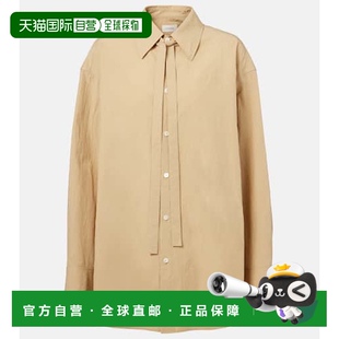 女士 Lemaire 系带细节棉质衬衫 beige米色 1h可退 舒适时尚 潮奢