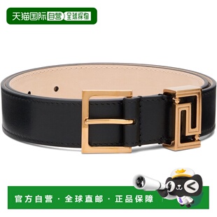 女士 黑色 腰带 versace 102 Leather 范思哲 Goddess 潮奢 Greca