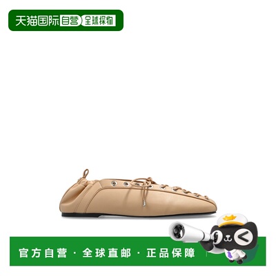 GANNI 女士芭蕾乐福鞋 S29764929425 AW2025 浅棕色 Ballerinas w
