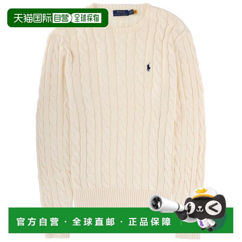 潮奢 Polo Ralph Lauren Polo 拉夫 劳伦 男士 麻花扭纹针织带Log