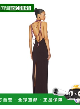 1h可退 潮奢 The Attico 女士 链条睡裙 260WCW00267