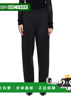 1h可退 潮奢 toteme 女士 灰色 Double-Pleated Tailored 长裤 25