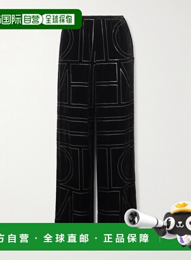 1h可退 潮奢 toteme 女士 德沃尔天鹅绒阔腿裤 261WRB1092FB05480