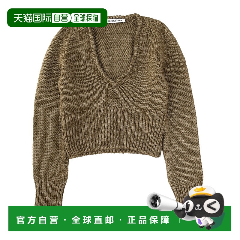 1h可退 OUR LEGACY 女士针织衫 W4253SFFLUSHGREENRUSTICWOOLSILK