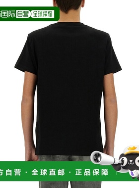 BALMAIN 男士T恤 EH1EF000BC910PA CO 黑色 Black Cotton Jersey