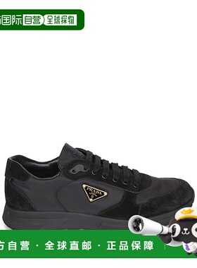 PRADA 男士运动鞋 2EE436D7CF0002 AW2025 黑色 Sneakers made of