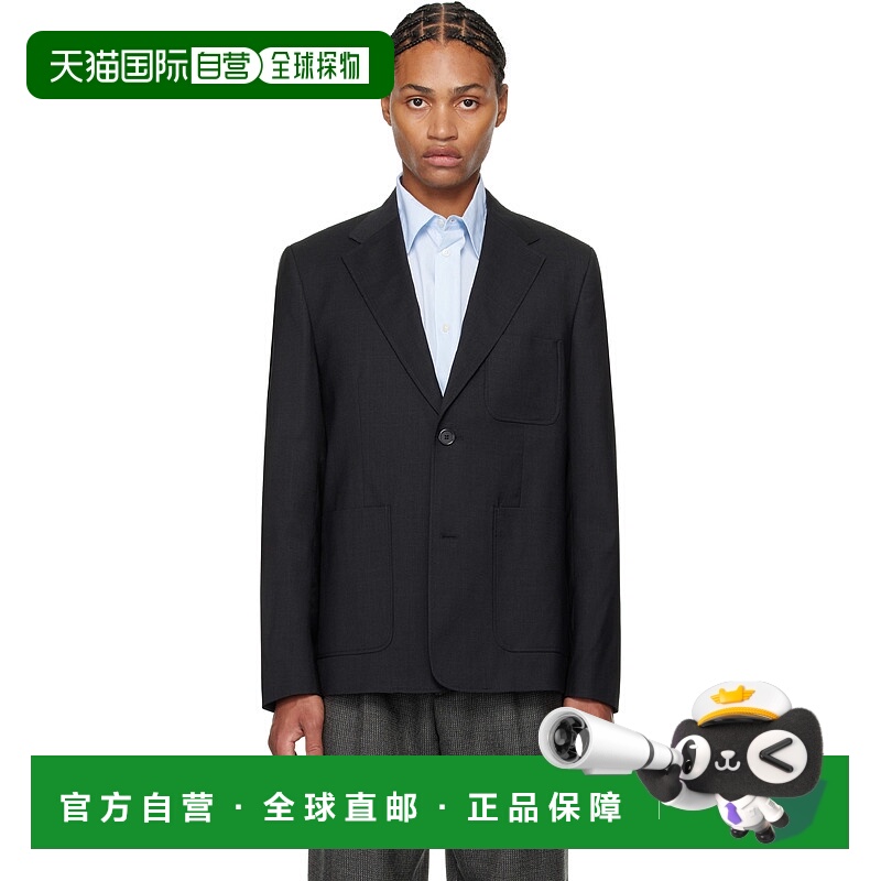 1h可退 潮奢 Mfpen 男士 黑色贴袋西装外套 M324048