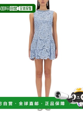 1h可退 潮奢 Self-Portrait 女士 花朵蕾丝迷你连衣裙 RS25911SBL