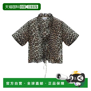 AW2024 F9197943 黄色 女士衬衫 GANNI