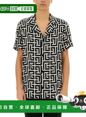 BALMAIN 男士衬衫 FH1HN011VD01GFE AW2025 黑色 Balmain Shirts