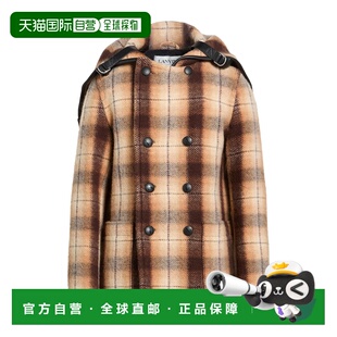 1h可退 潮奢 Lanvin 朗雯 男士 大衣 brown棕色 舒适时尚
