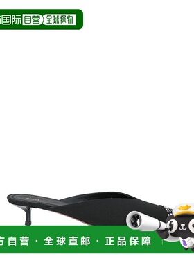 1h可退 潮奢 NEOUS 女士 Mules 木屐 black黑色 舒适时尚女鞋单鞋