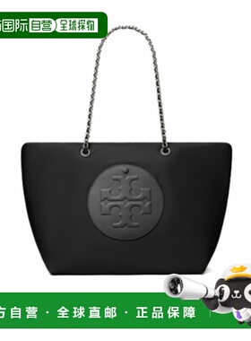 TORY BURCH 女士手提包 171639001 AW2025 黑色 Ella 链条托特包