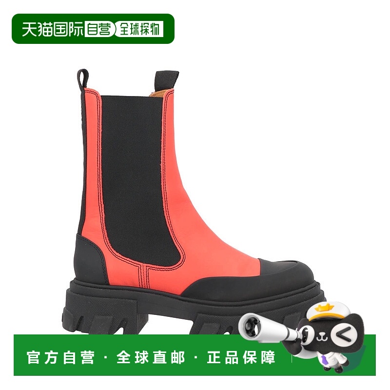 1h可退 潮奢 GANNI 甘尼 女士 脚踝靴 red红色 舒适时尚