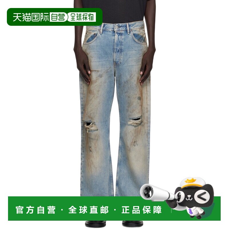 AcneStudios艾克妮男士牛仔裤直筒裤牛仔长裤图片