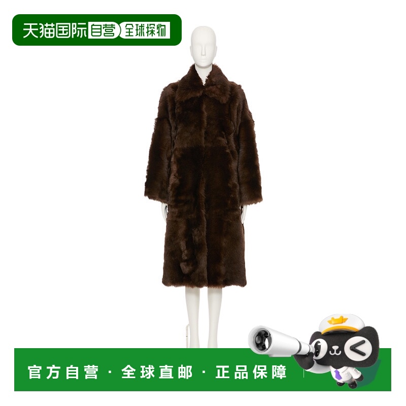 1h可退 VALENTINO 女士外套 BNB05S909E04 SS2025 咖啡色 长袖皮