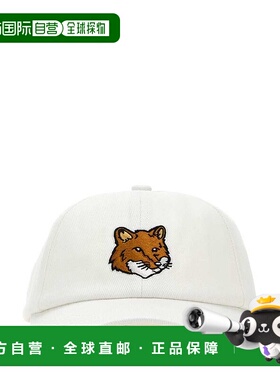 1h可退 潮奢 MAISON KITSUNE 男士 狐狸头贴片棒球帽子 MM06103WW