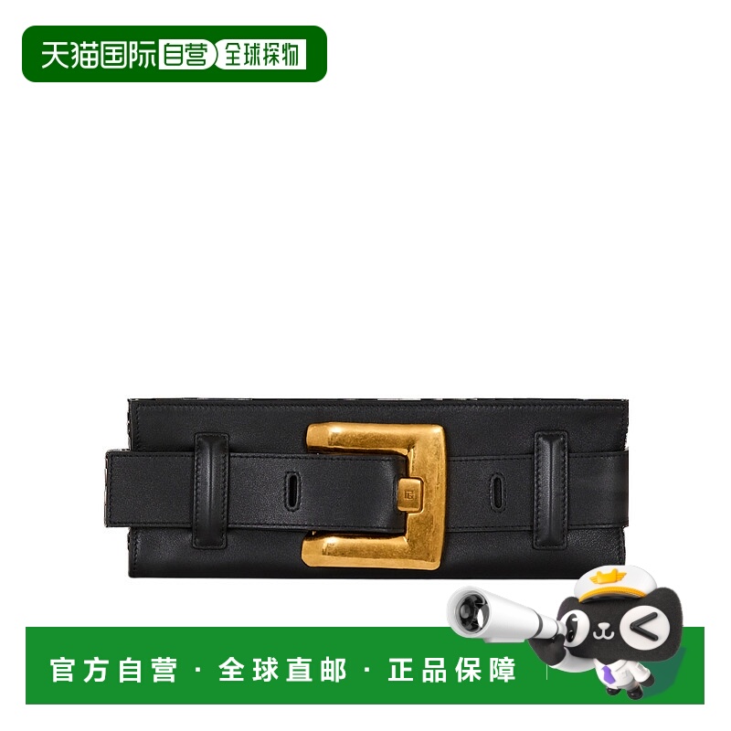 1h可退 BALMAIN 女士腰包 FN0LB024LVAA0PA AW2025 黑色 Anthem