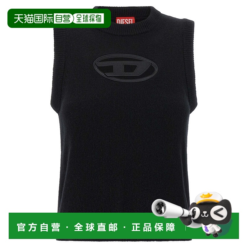 DIESEL 女士针织衫 A175100KCAE9XXA AW2025 黑色 M-Argarin-Sl V