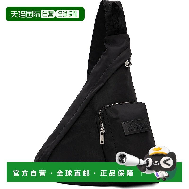 潮奢 Mm6 Maison Margiela 马丁 马吉拉 MM6 男士 黑色斜挎包 SB5