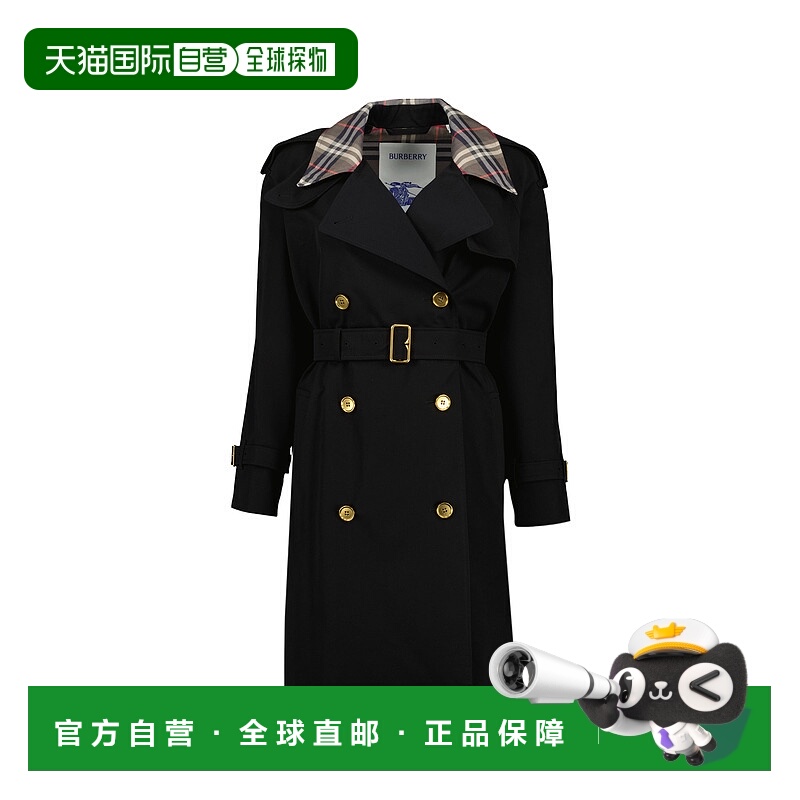 BURBERRY 女士外套 81136261 AW2025 黑色 长袖风衣