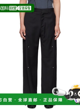 1h可退 潮奢 Heliot Emil 男士 黑色 Radial Tailored 长裤 SS24M