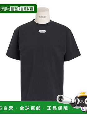 DIOR 男士T恤 543J696A0847C900 AW2025 黑色 圆领短袖T恤男装