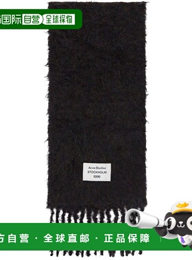 1h可退 潮奢 Acne Studios 艾克妮 女士 黑色围巾 CA0392