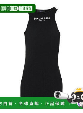 BALMAIN 女童背心吊带 BY1A12Z3277930BC SS2026 黑色