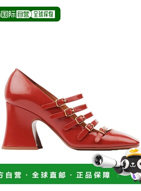 CHLOÉ 女士高跟鞋 C25A11COL647 AW2025 红色 方头高跟鞋