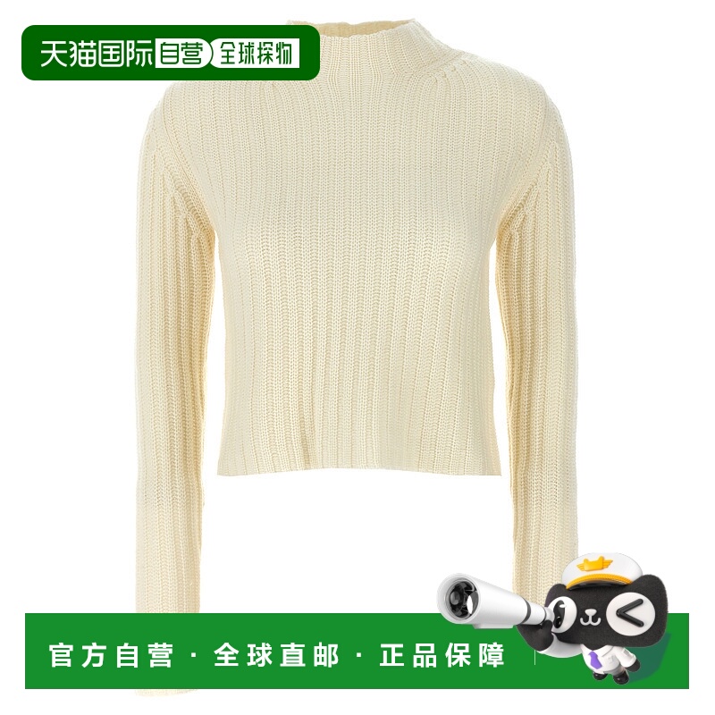 1h可退 MAX MARA 女士针织毛衣 ALOA001 AW2024 白色 Ivory wool