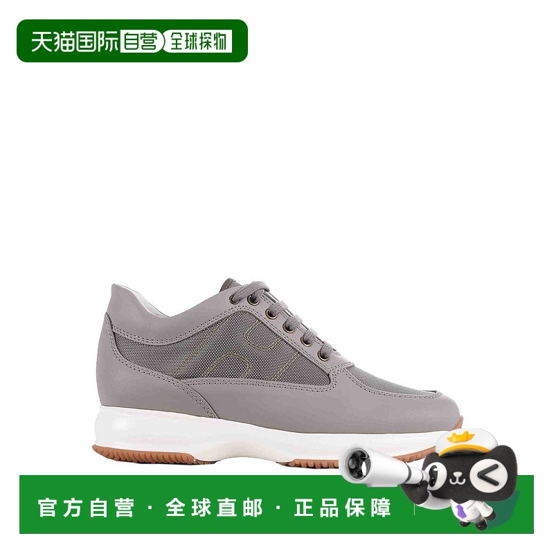 1h可退 HOGAN 男士运动鞋 HXM00N00E10U3RC424 SS2025 灰色
