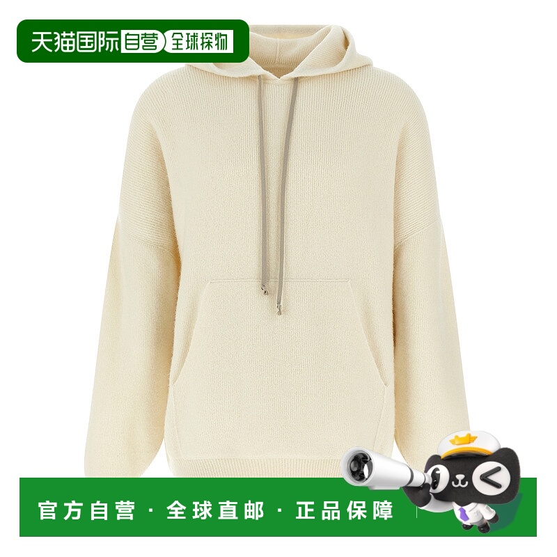 1h可退 RICK OWENS 男士针织衫 RR02E1698KWP11 AW2025 白色羊毛