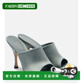 古驰 潮奢 1h可退 绸缎凉拖 Gucci 舒适时尚 女士 green绿色