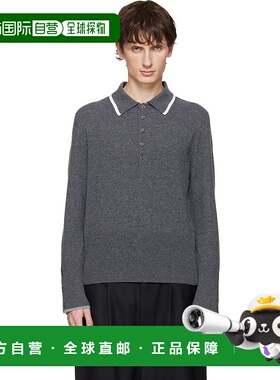 1h可退 潮奢 Thom Browne 汤姆 布朗 男士 灰色 Browne 65 Jersey